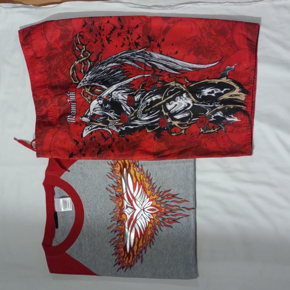 MIAMI INK BOARD SHORTS JB SHIRT